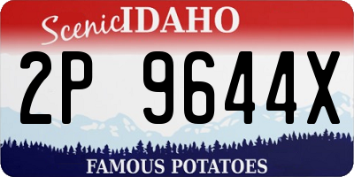ID license plate 2P9644X