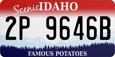 ID license plate 2P9646B