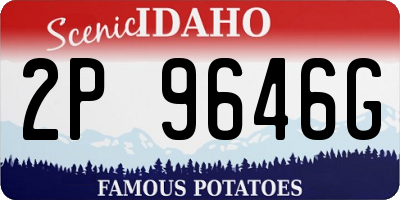ID license plate 2P9646G