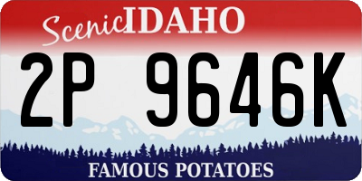 ID license plate 2P9646K