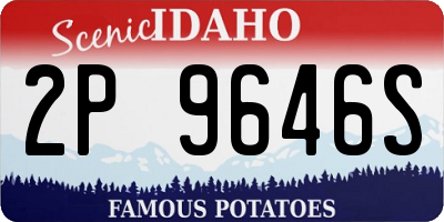ID license plate 2P9646S