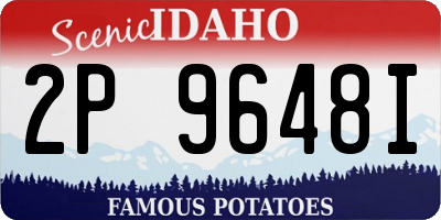 ID license plate 2P9648I