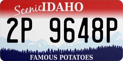ID license plate 2P9648P