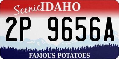ID license plate 2P9656A