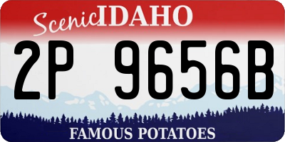 ID license plate 2P9656B