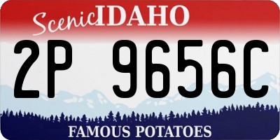 ID license plate 2P9656C