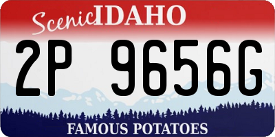 ID license plate 2P9656G