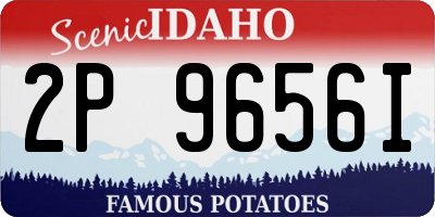 ID license plate 2P9656I