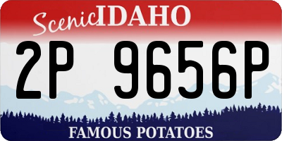 ID license plate 2P9656P