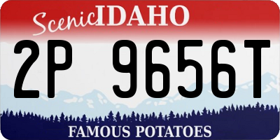 ID license plate 2P9656T