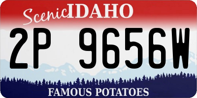 ID license plate 2P9656W