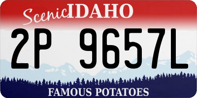 ID license plate 2P9657L