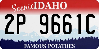 ID license plate 2P9661C