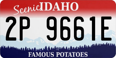 ID license plate 2P9661E