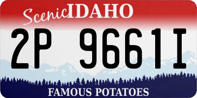 ID license plate 2P9661I