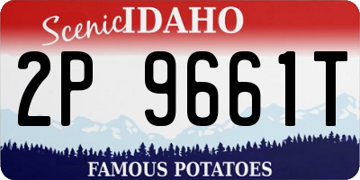 ID license plate 2P9661T