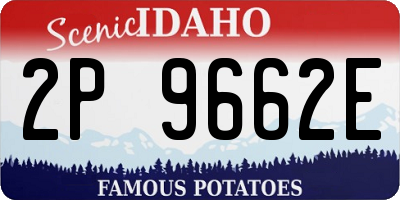 ID license plate 2P9662E