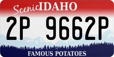ID license plate 2P9662P