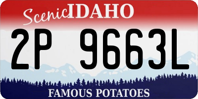ID license plate 2P9663L
