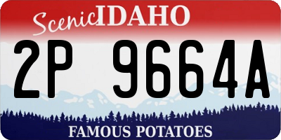 ID license plate 2P9664A