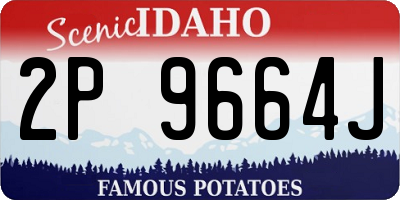 ID license plate 2P9664J