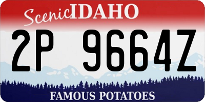 ID license plate 2P9664Z