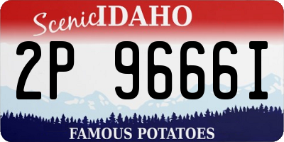 ID license plate 2P9666I