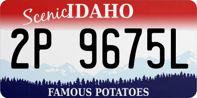ID license plate 2P9675L
