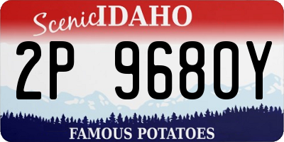 ID license plate 2P9680Y