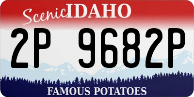 ID license plate 2P9682P