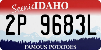 ID license plate 2P9683L