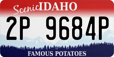 ID license plate 2P9684P