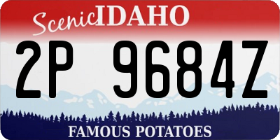 ID license plate 2P9684Z