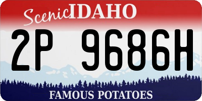 ID license plate 2P9686H