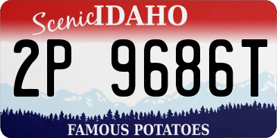 ID license plate 2P9686T