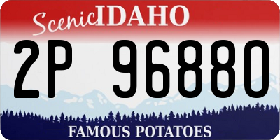 ID license plate 2P9688O