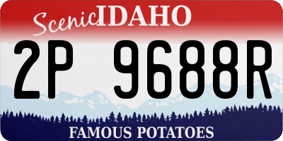 ID license plate 2P9688R