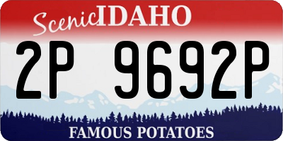 ID license plate 2P9692P