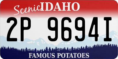 ID license plate 2P9694I