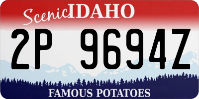 ID license plate 2P9694Z