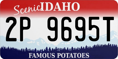 ID license plate 2P9695T