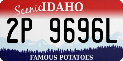 ID license plate 2P9696L
