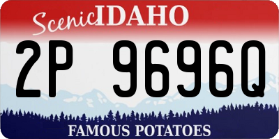 ID license plate 2P9696Q