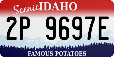 ID license plate 2P9697E