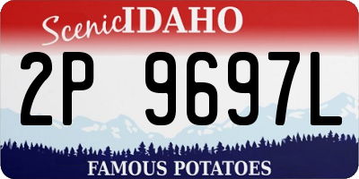 ID license plate 2P9697L