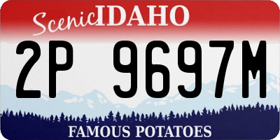 ID license plate 2P9697M