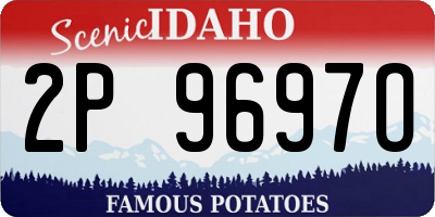 ID license plate 2P9697O