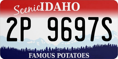 ID license plate 2P9697S