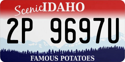 ID license plate 2P9697U