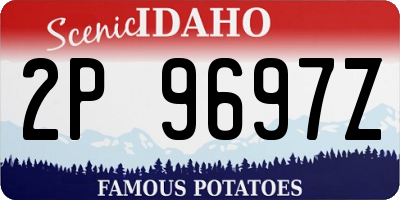 ID license plate 2P9697Z